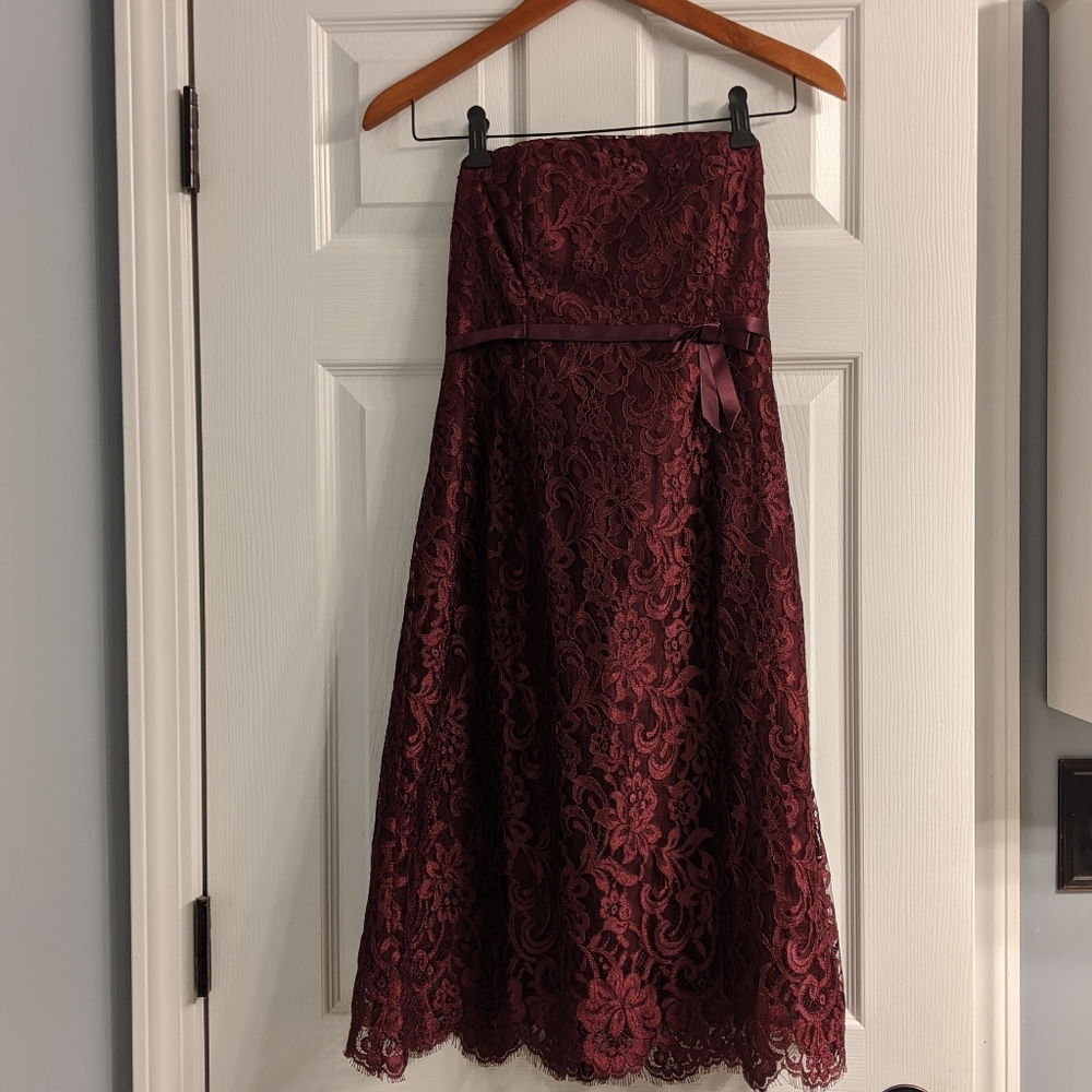 Jenny Yoo Lace strapless dress